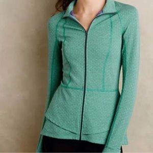 Anthropologie Pure and Good Swiss Dot Peplum Jacket NWOT